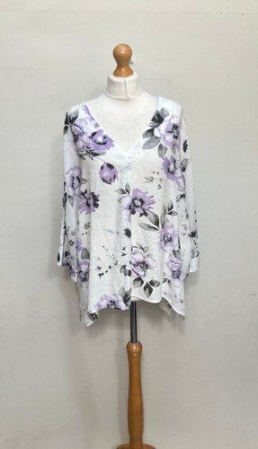 Mitzy bluse damen uk12 weiß - bluse,