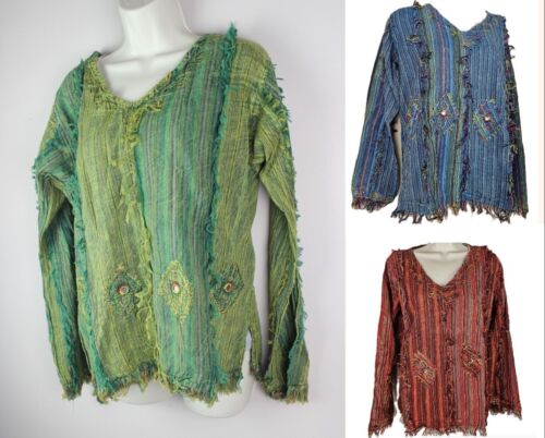 Handmade gypsy cotton striped - handmade,