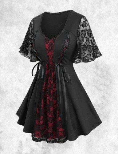 Neu schwarz rot gothic - schwarz,