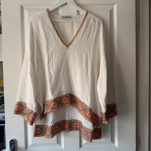 Zara weiße bestickte - , boho